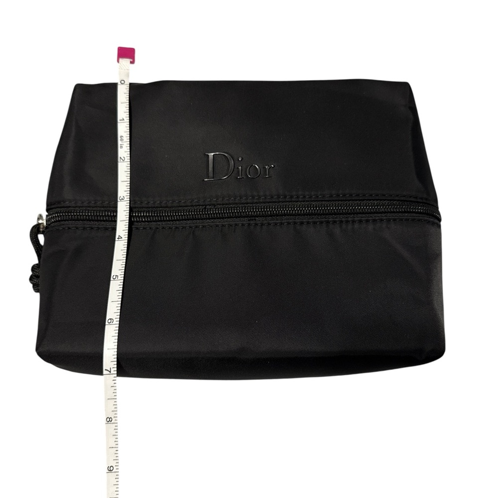 New in Box Dior GWP Black Zippered Dual Pocket Travel Pouch - Picture 7 of 9